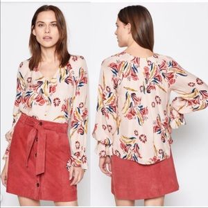 Joie Boyana Pink silk top size L